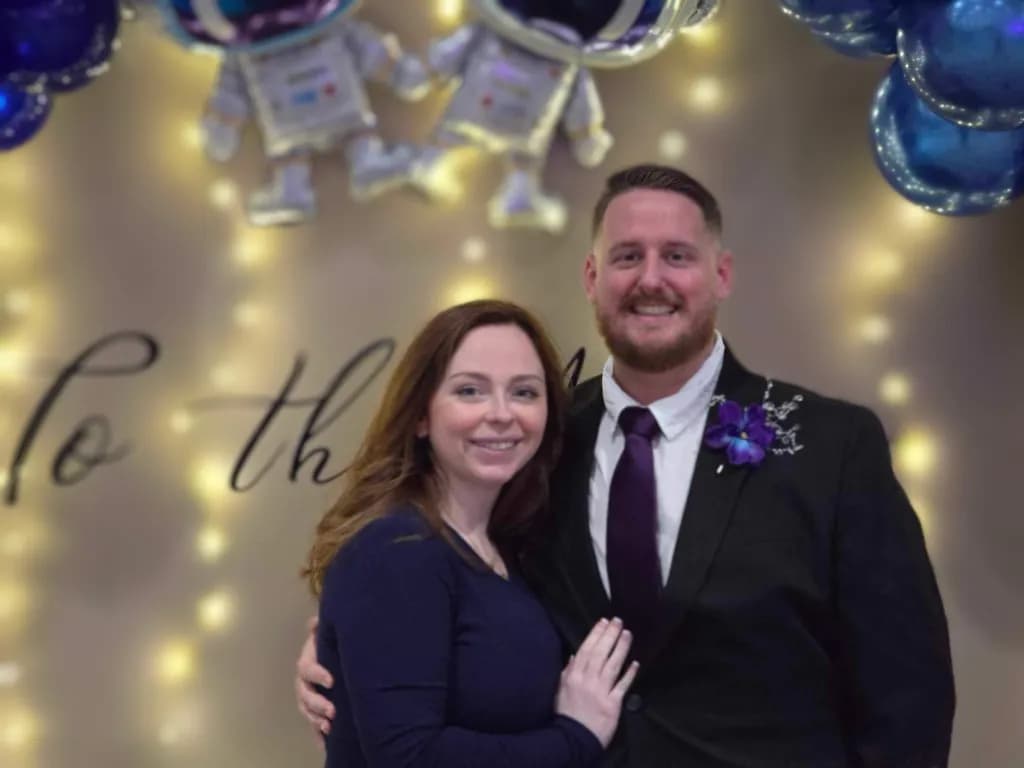 Celestial Celebration: A Joyful Moment Under the Stars