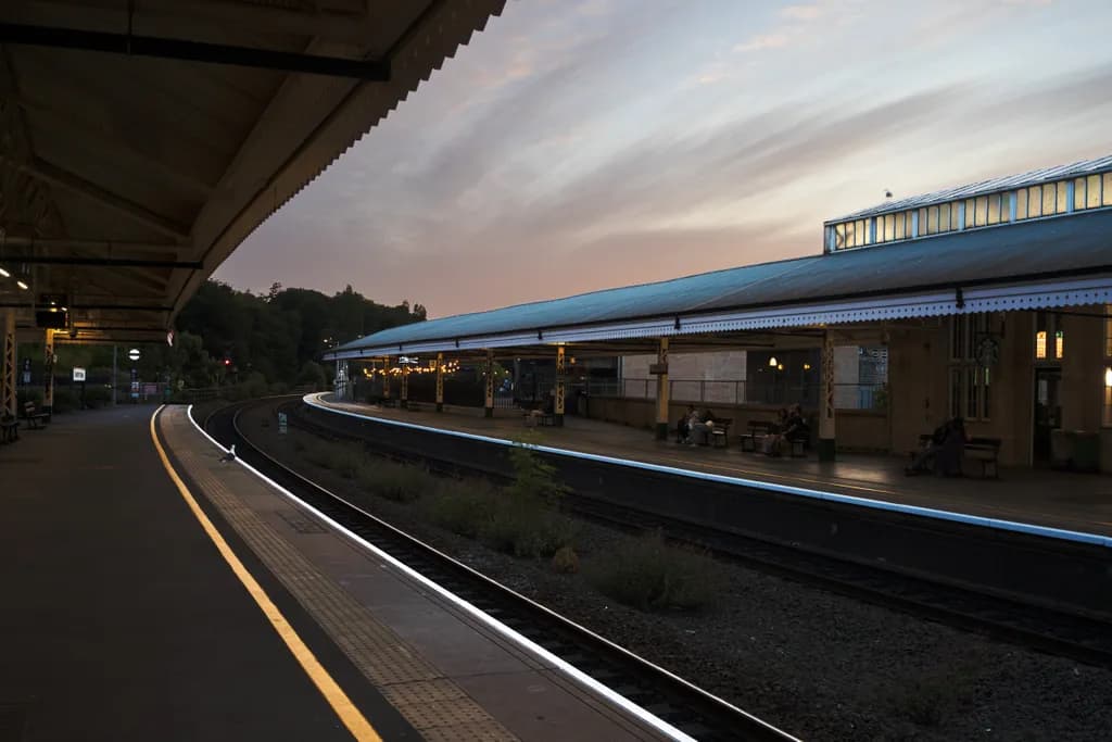 Bath Spa Station, Twilight