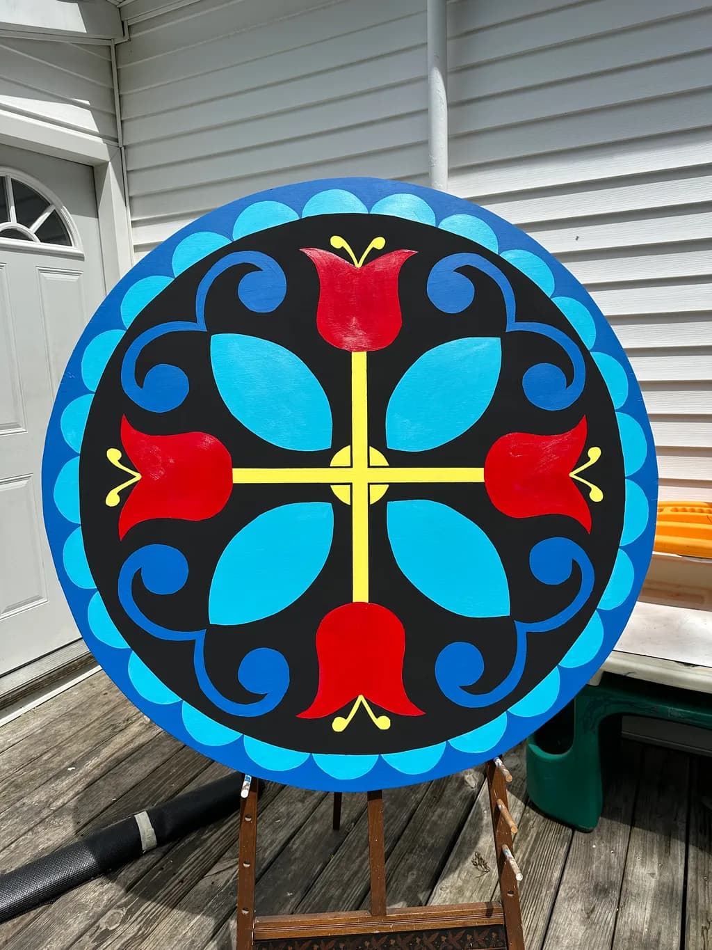 Floral Cross Mandala