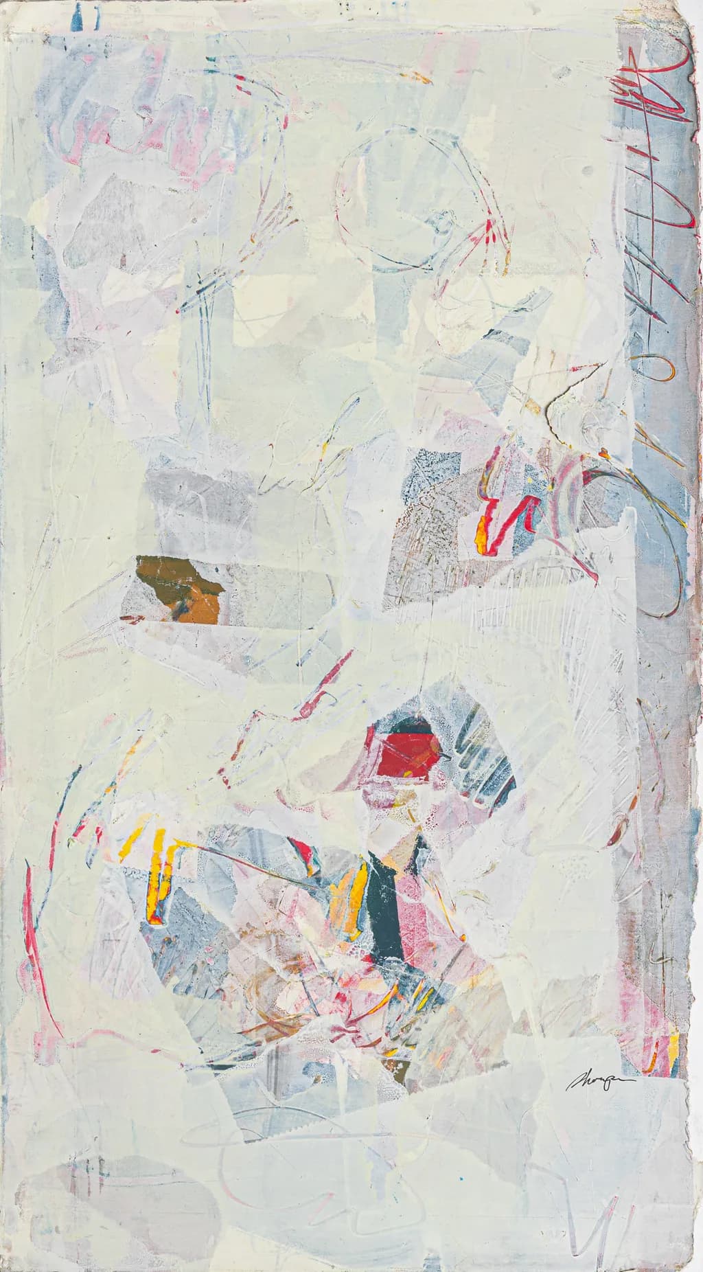 "Whispers of Light: An Abstract Journey Through Color and Texture"