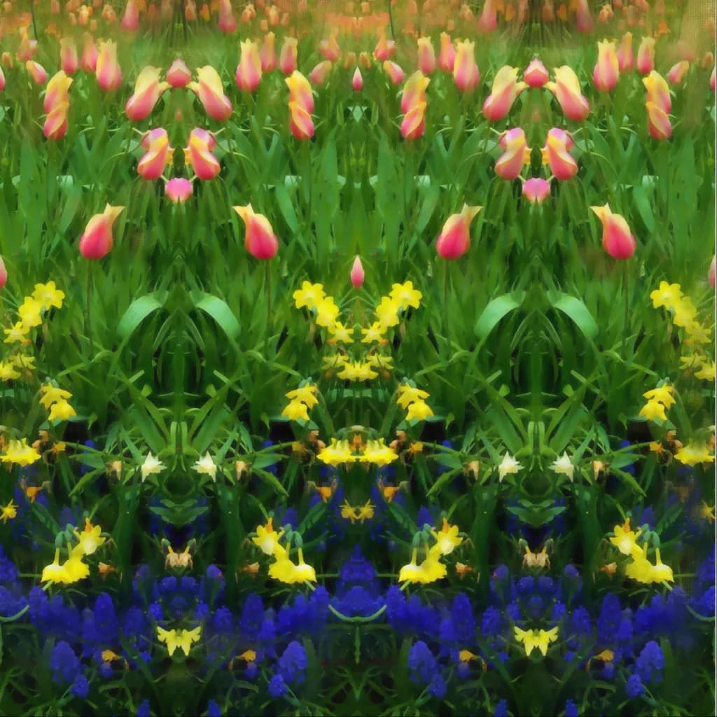 Abstract Tulip Reflections 4 