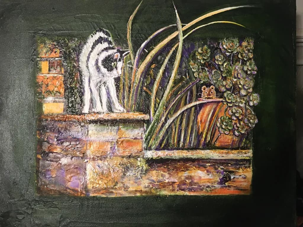 Cat on Ledge