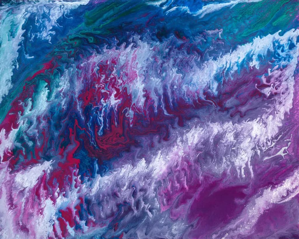 Whispers of the Cosmic Tide: A Dance of Color and Emotion