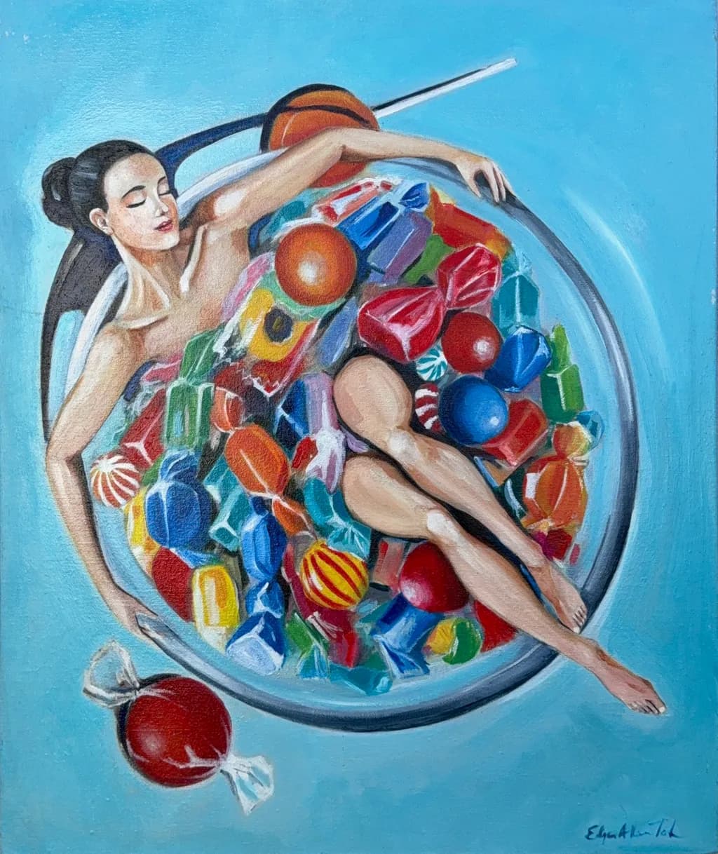Sweet Serenity: A Colorful Dive into Candy Dreams!