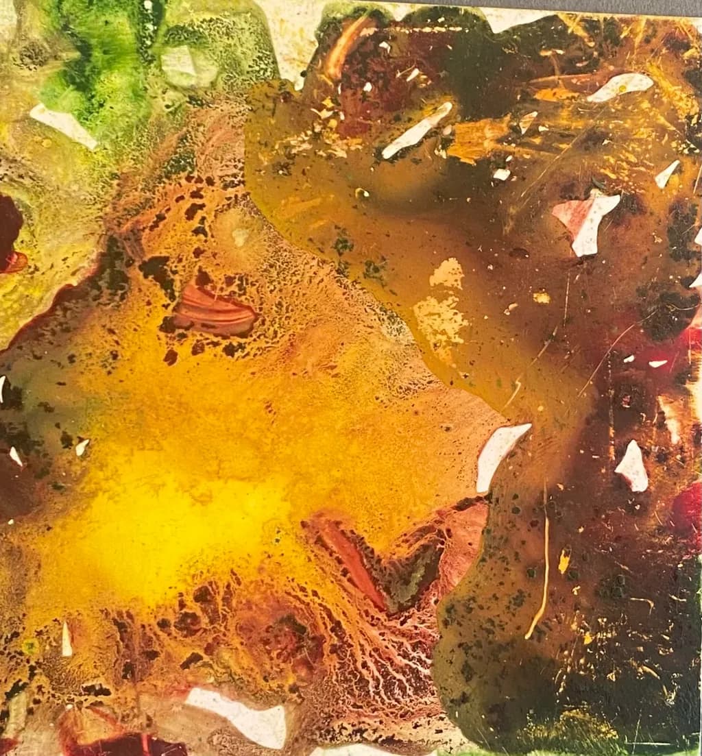 Vibrant Organic Flow: A Textured Journey Through Color and Emotion