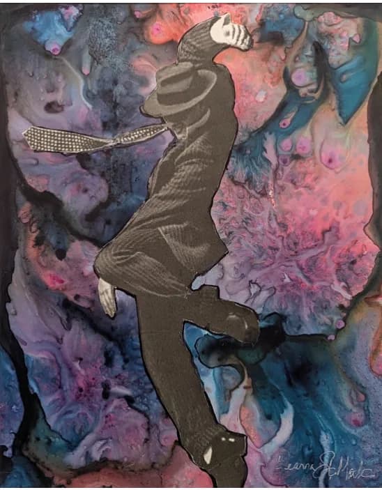 Dancing Through the Cosmos: A Fusion of Elegance and Color