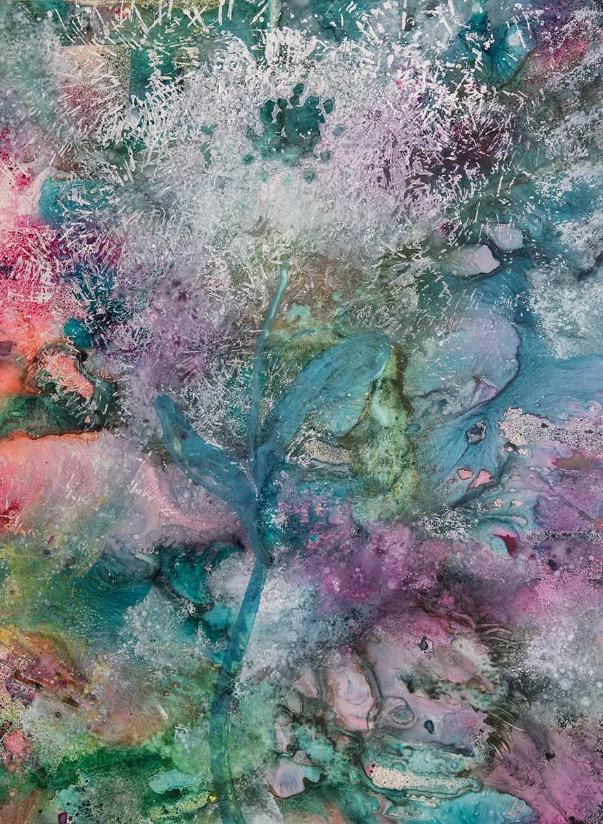 Whispers of Color: A Floral Dreamscape in Abstract Harmony