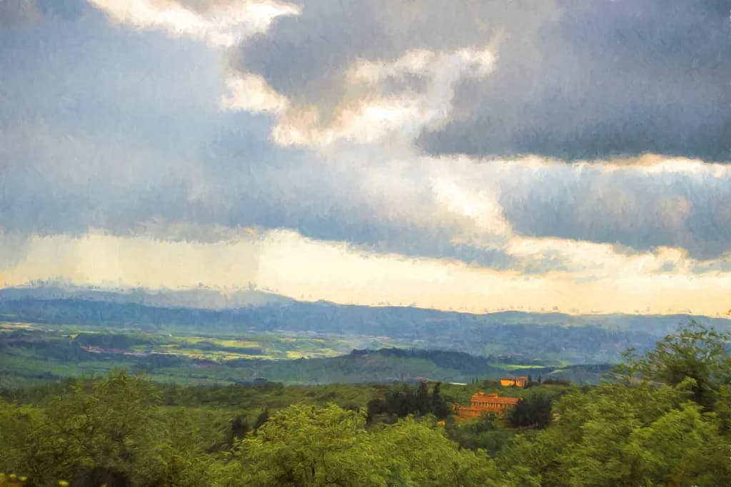 Whispers of the Tuscan Sky: A Dreamy Landscape Journey