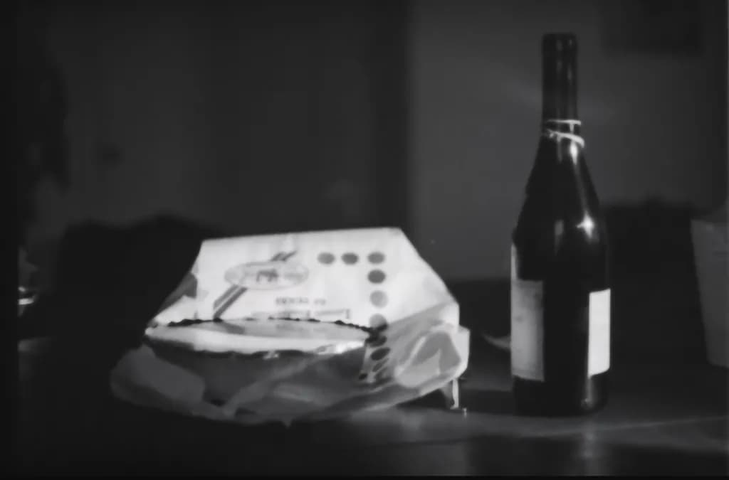 Still Life with Wine and Pie