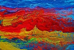 Molten Tide Abstract Seascape