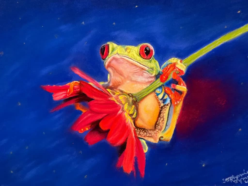 Frog and Flower