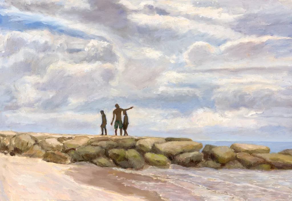 Whispers of the Shore: A Serene Encounter with Nature's Beauty