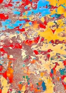 I Look To The East, Mosaic, Artisanal Design Print, Rectangular