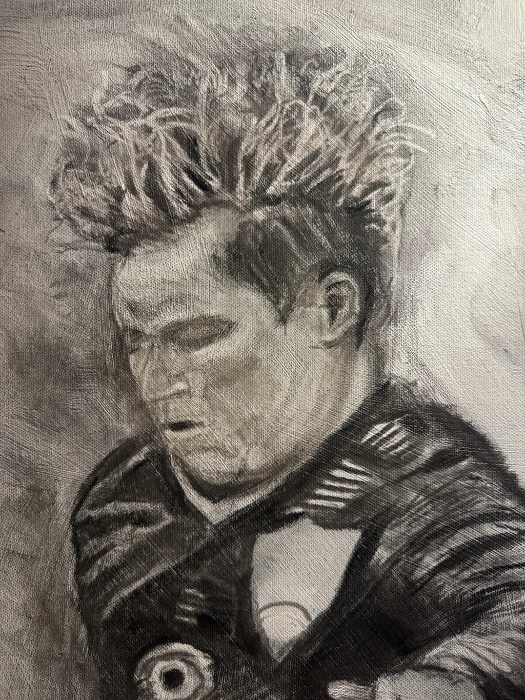 Charcoal Portrait Expression