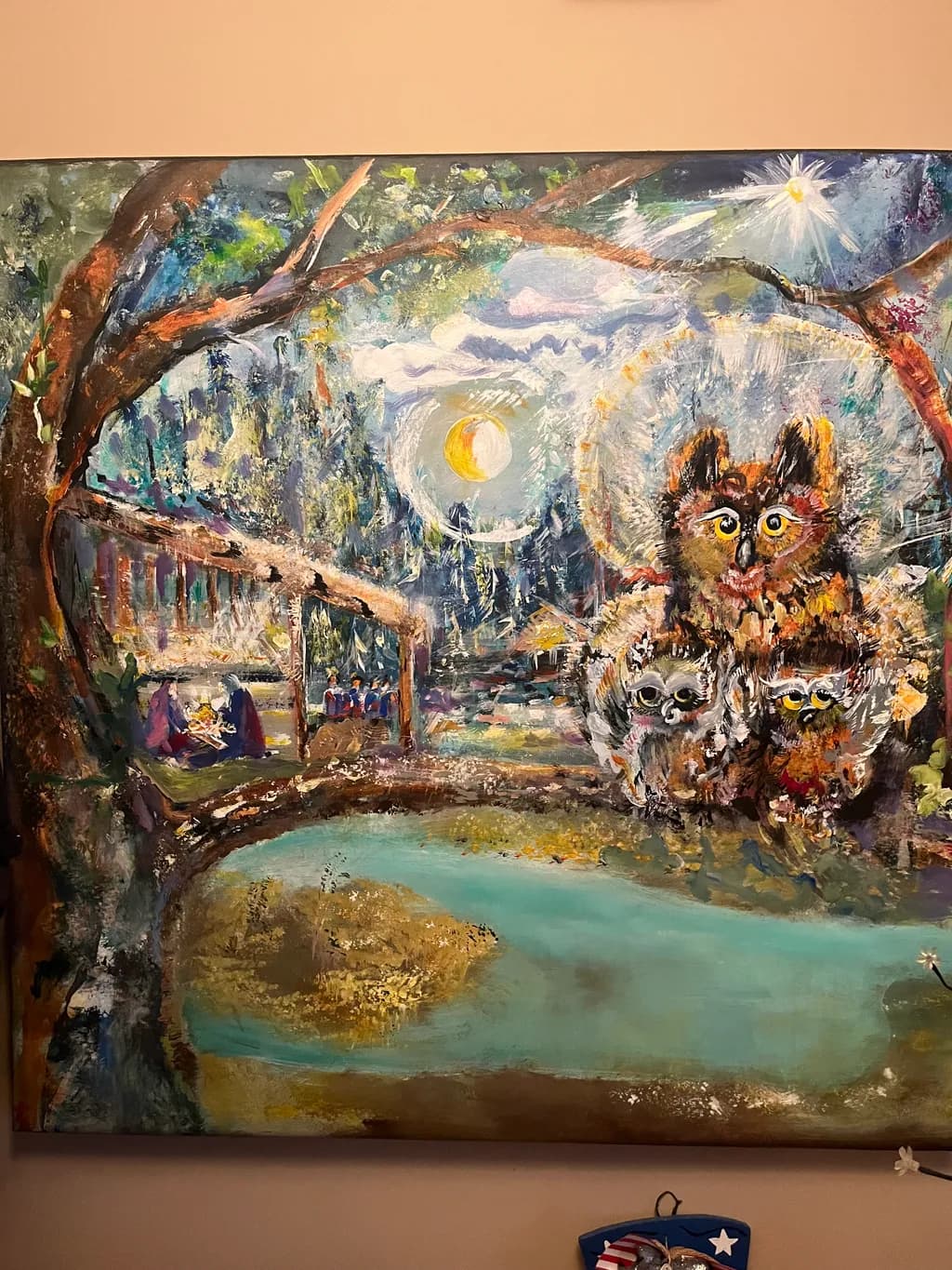 Moonlit Owls