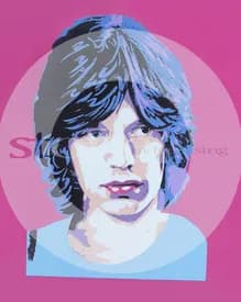 Vibrant Echoes: A Pop Art Tribute to Rock Iconography