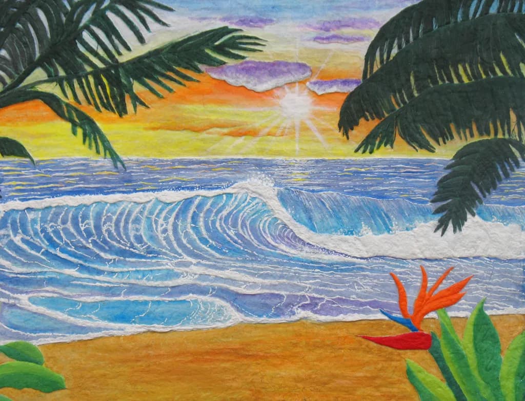 Ocean Wave Sunset