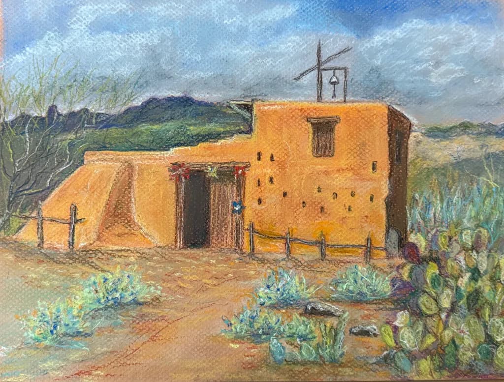 Desert Serenity: A Rustic Adobe Retreat Amidst Nature's Embrace