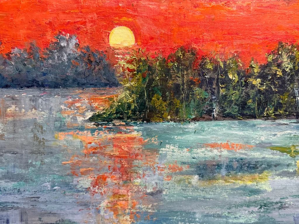 Golden Sunset Reflections