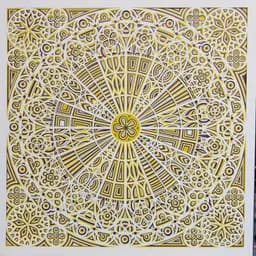 Golden Sunburst Mandala