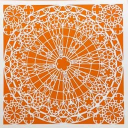Orange Clover Medallion