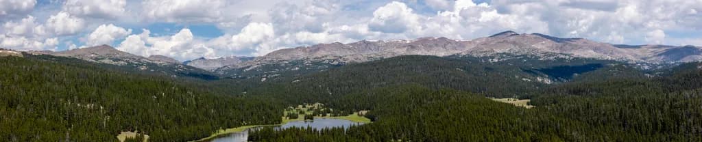 Aerial Bighorns Panorama