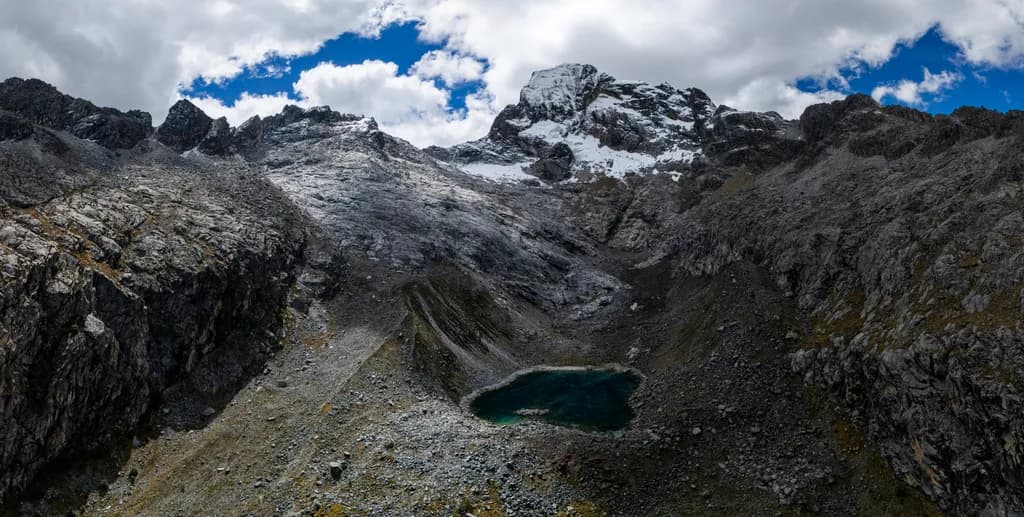 Aerial View of Churup Mountain