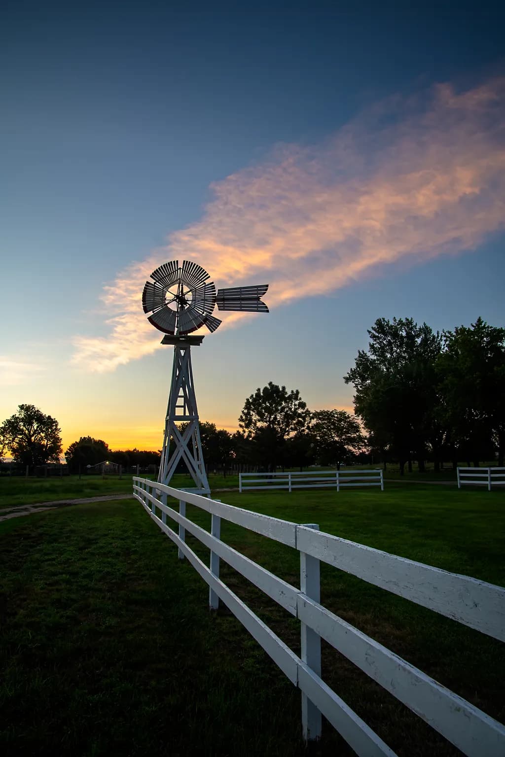 A Windmill’s Lullaby in the Blue Hour
