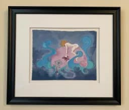 Moonlit Excavation (Framed Original)