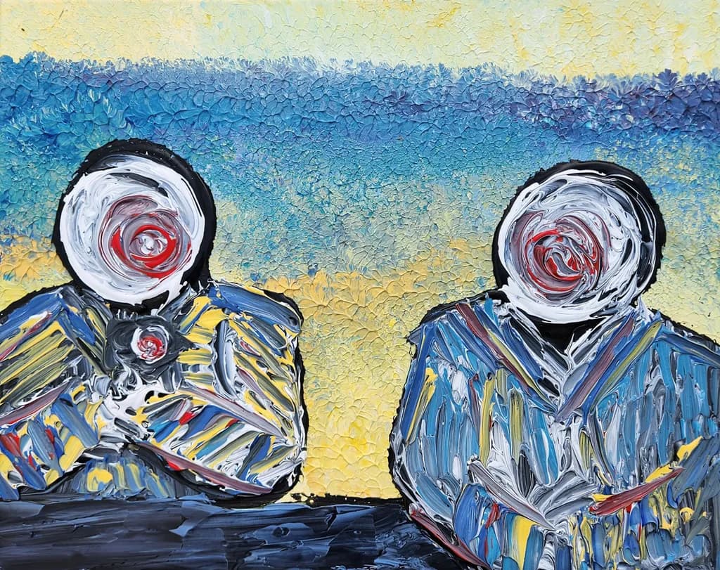 Whispers of Color: A Journey Through Myth and Emotion in Abstract Portraiture