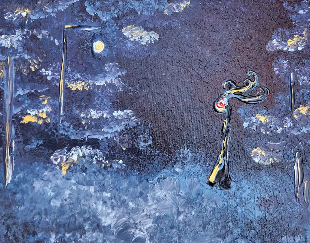Whispers of the Night: A Journey Through Myth and Memory in Blue Hues