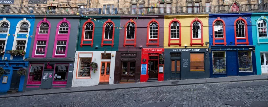 Colorful Streets: A Quaint Urban Symphony of Architecture and Charm