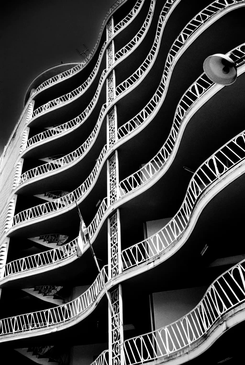 Wavy Balcony Facade