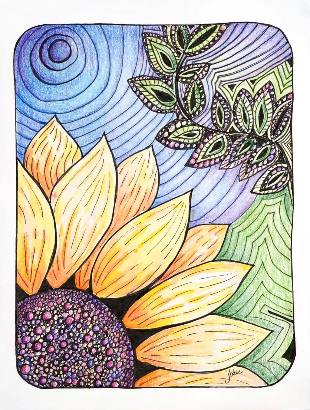 Sunflower Blossom and Breeze 