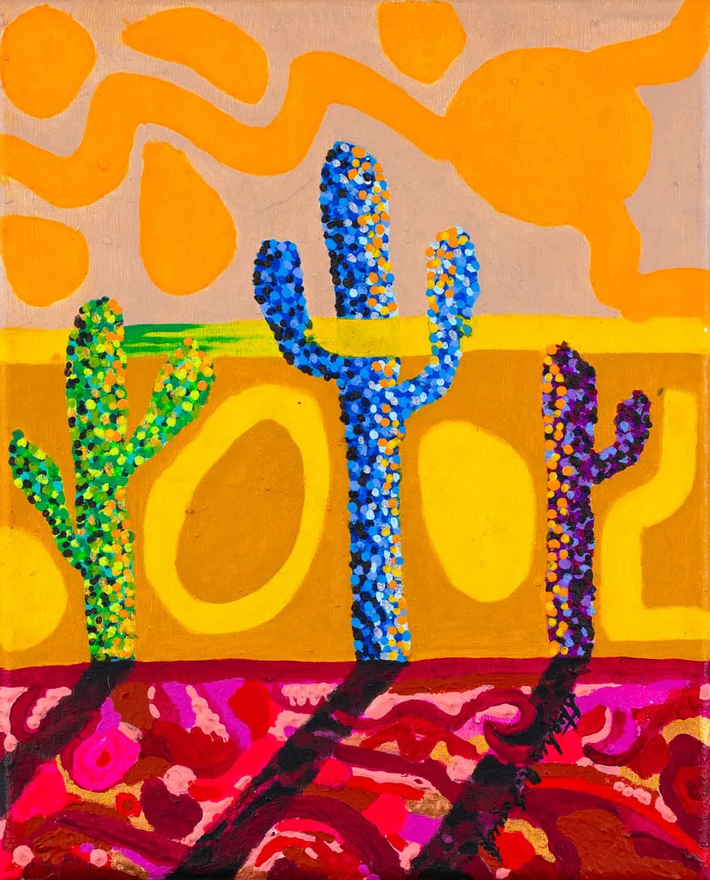 Three Cacti at Midday