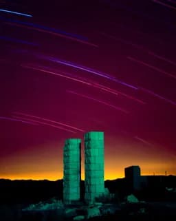 Rhyolite Ruins Night Trails