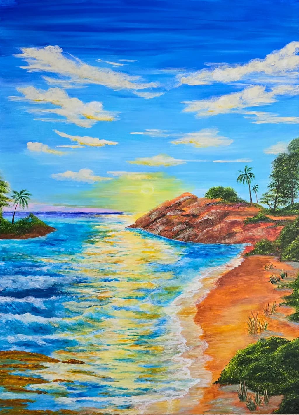 Coastal Sunrise Reflection