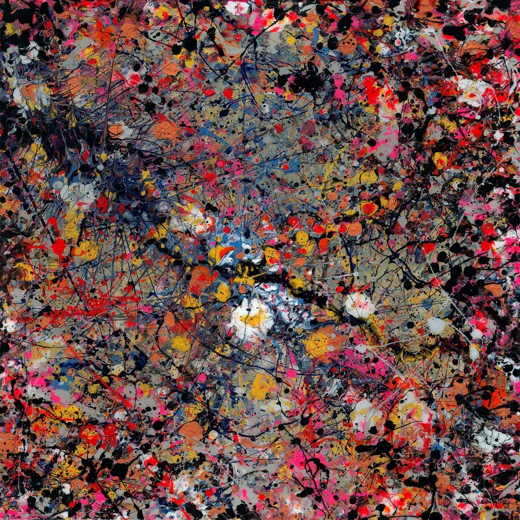 Vibrant Chaos: A Dance of Color and Emotion