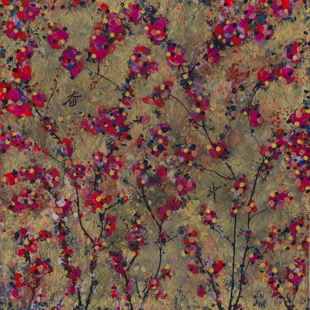 Blossoms of Gold: A Vibrant Dance of Color and Nature
