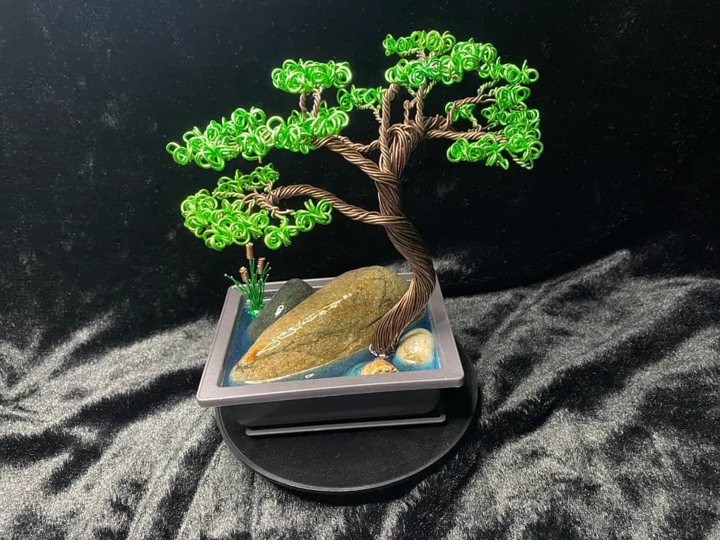 Wire Bonsai Sculpture