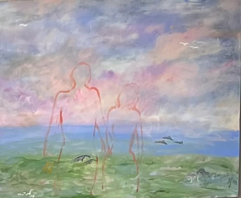 Figures by the Sea