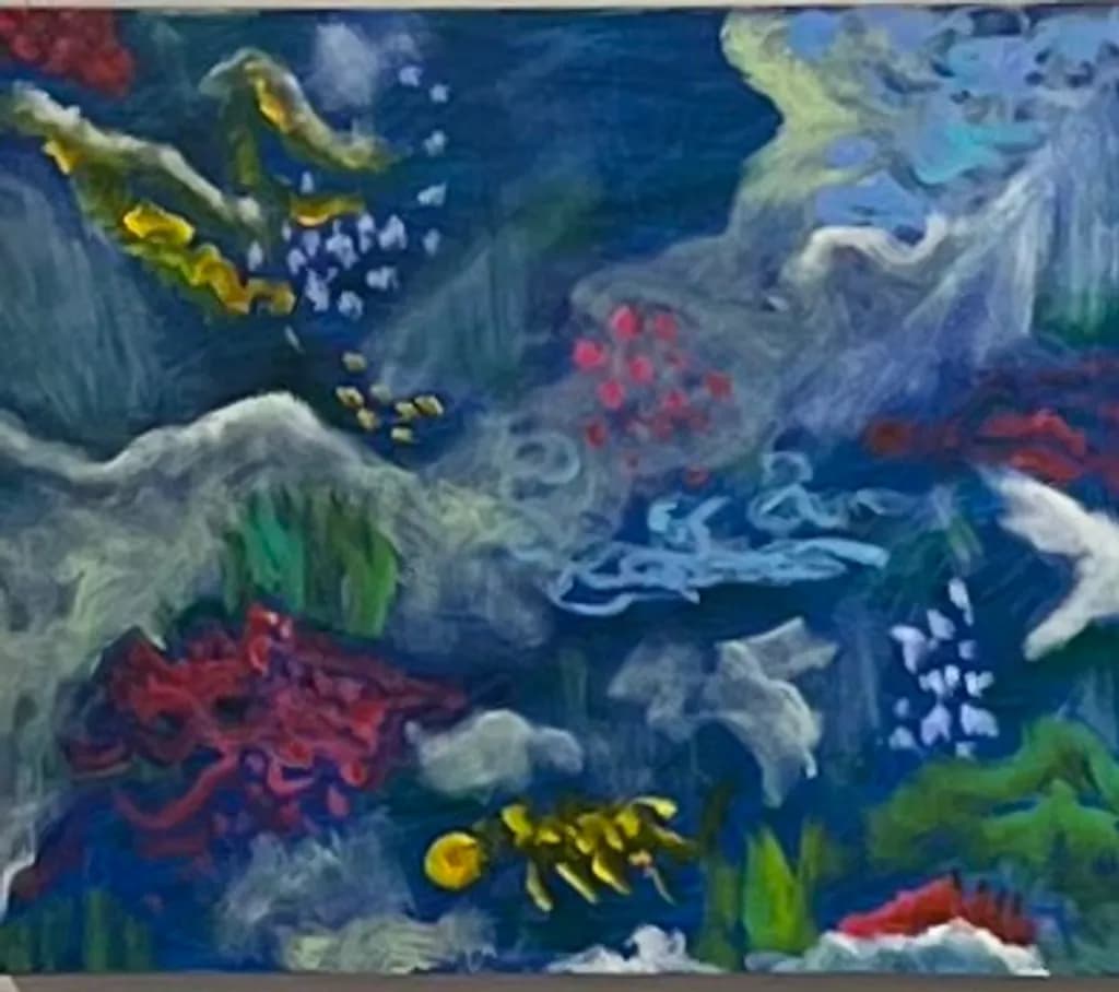 Underwater Garden in Blue