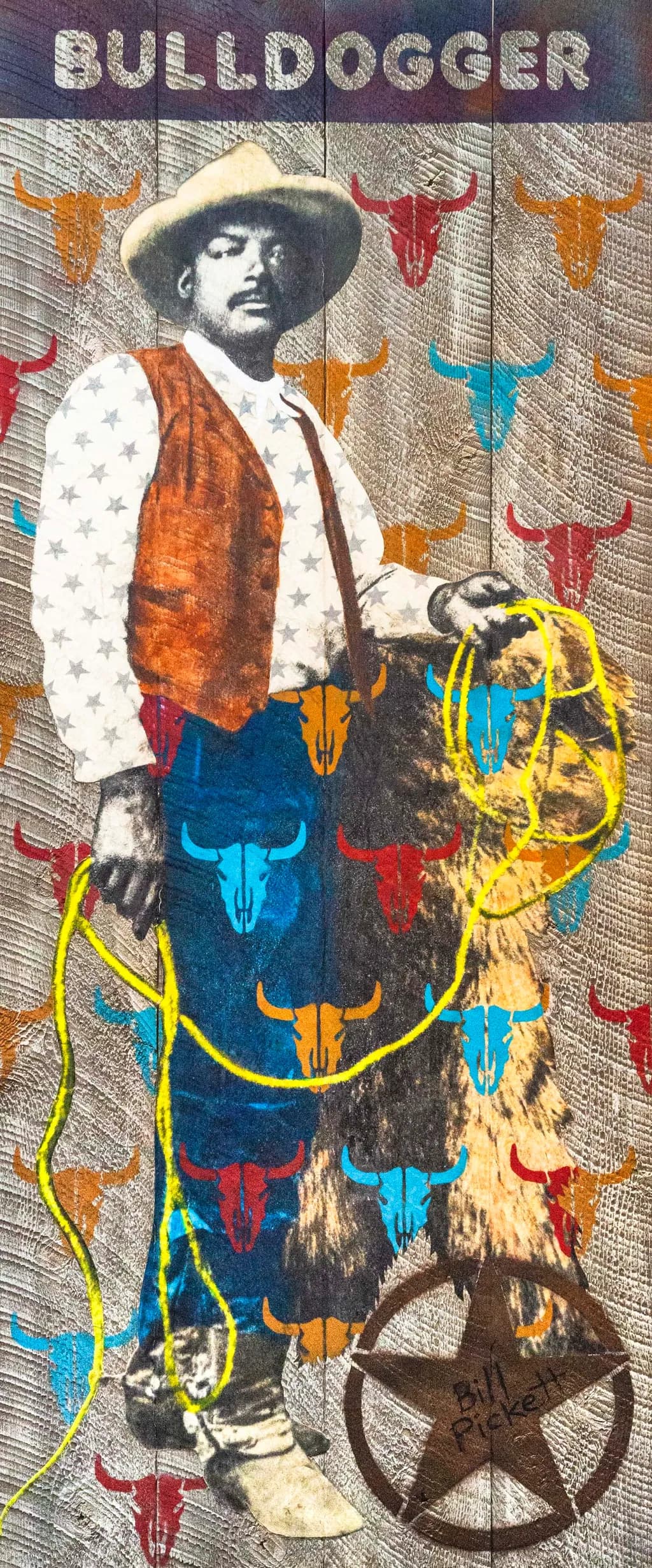 Cowboy Spirit: The Legacy of the Bulldogger in Vibrant Colors