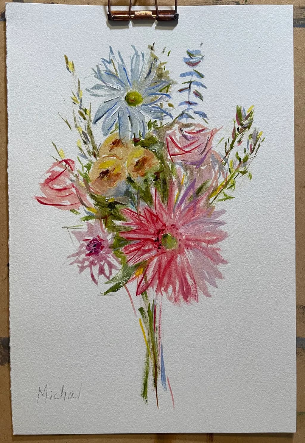Whispers of Spring: A Vibrant Floral Watercolor Bouquet