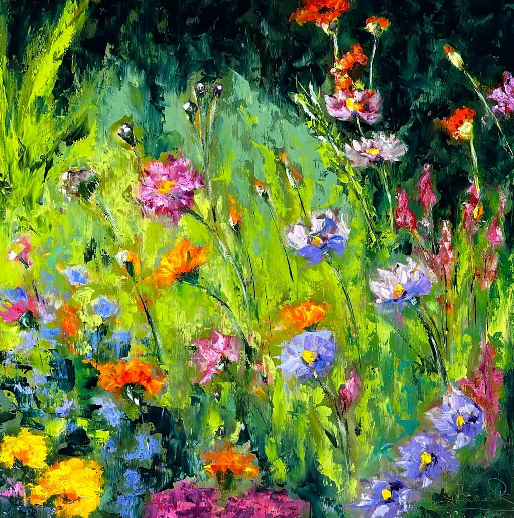 Vibrant Symphony of Wildflowers: A Colorful Dance in Nature's Embrace