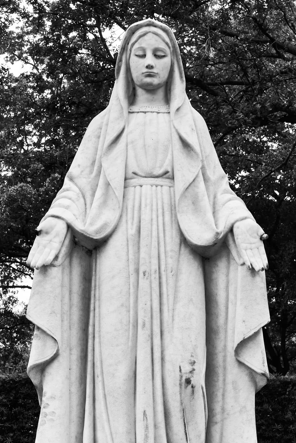 Whispers of Grace: A Serene Encounter with the Divine in Stone