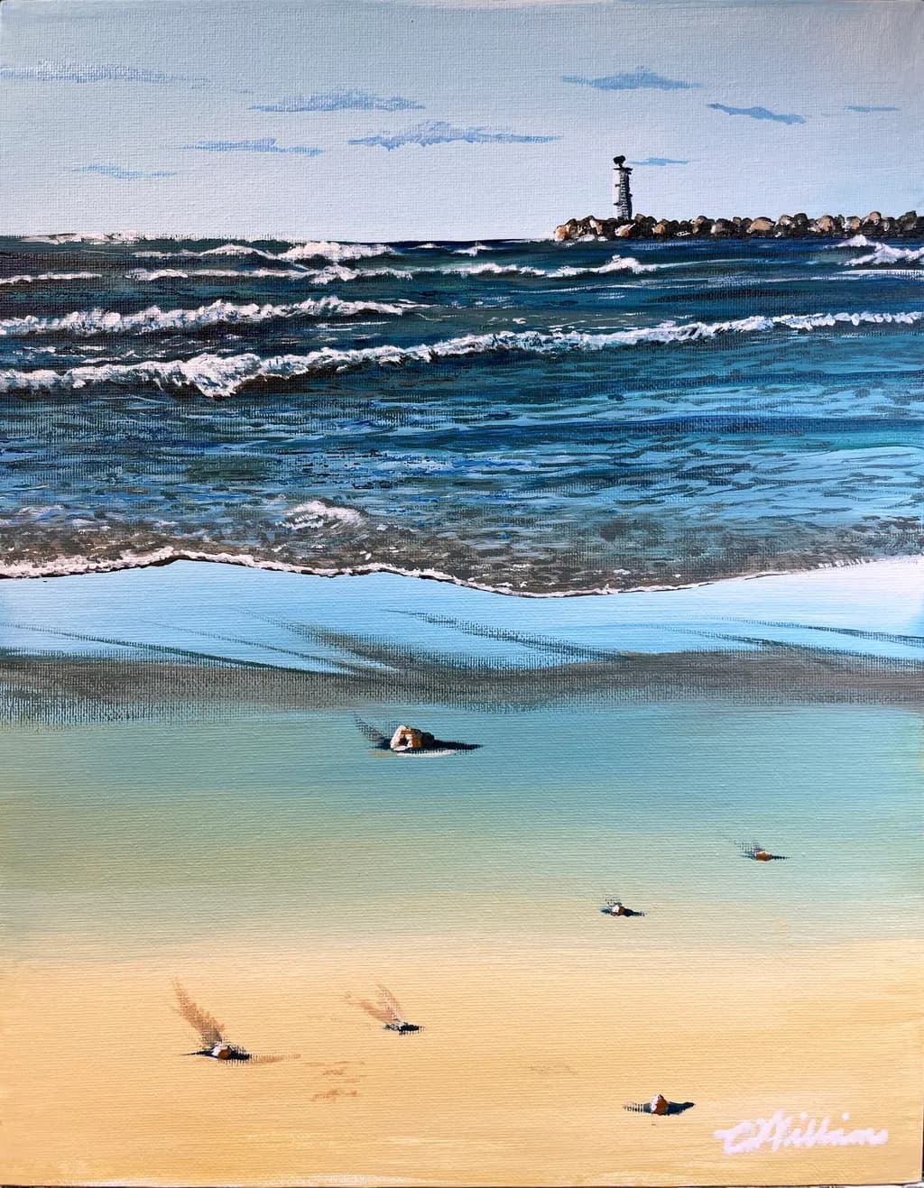 Waves of Serenity: A Coastal Escape with Lighthouse Reflections
