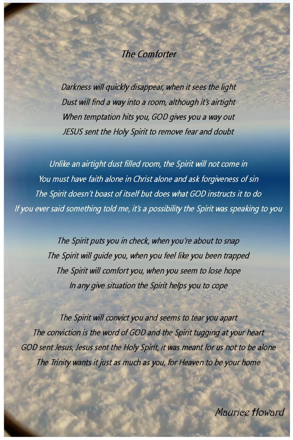 The Comforter: A Spiritual Artwork Reflecting the Holy Spirit's Guidance