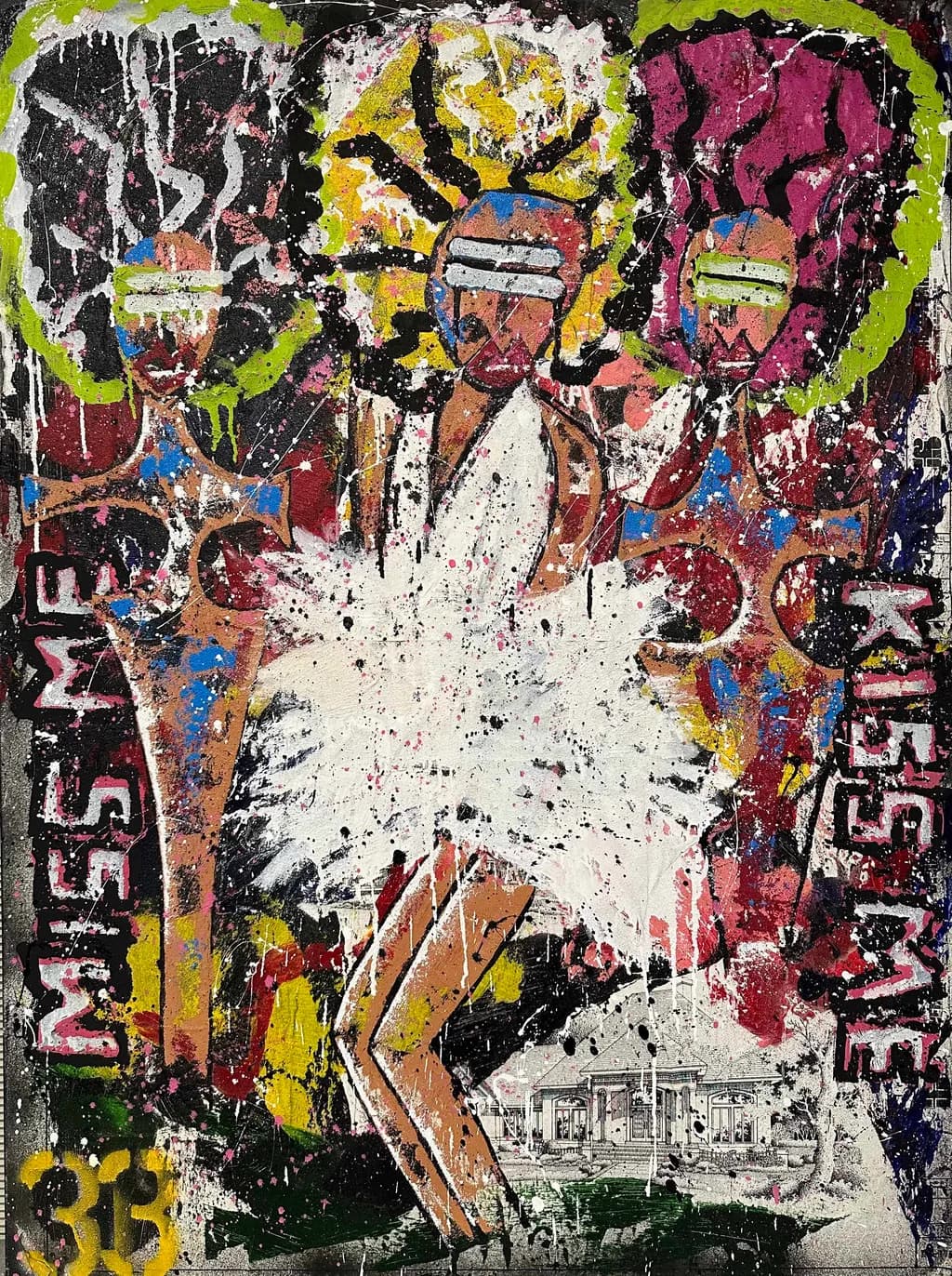 Vibrant Echoes: A Dance of Color and Identity