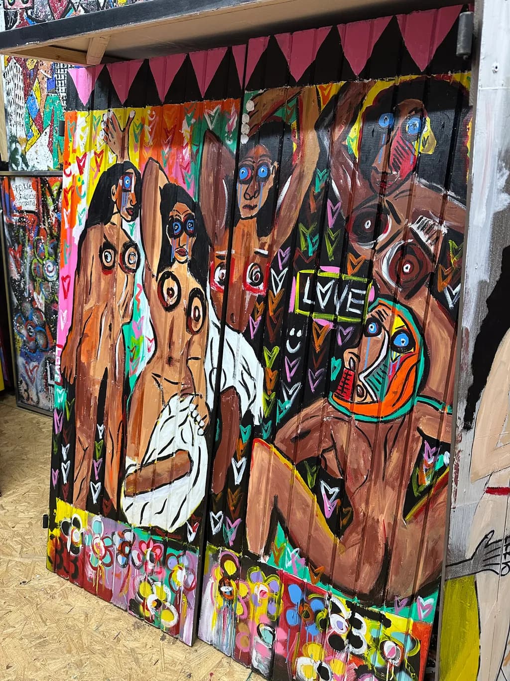 Vibrant Expressions of Love: A Celebration of Feminine Form and Colorful Identity